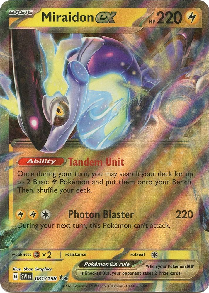 Miraidon ex - [  081/198 ] - Double Rare - Pokemon SV01 Scarlet & Violet Base Set