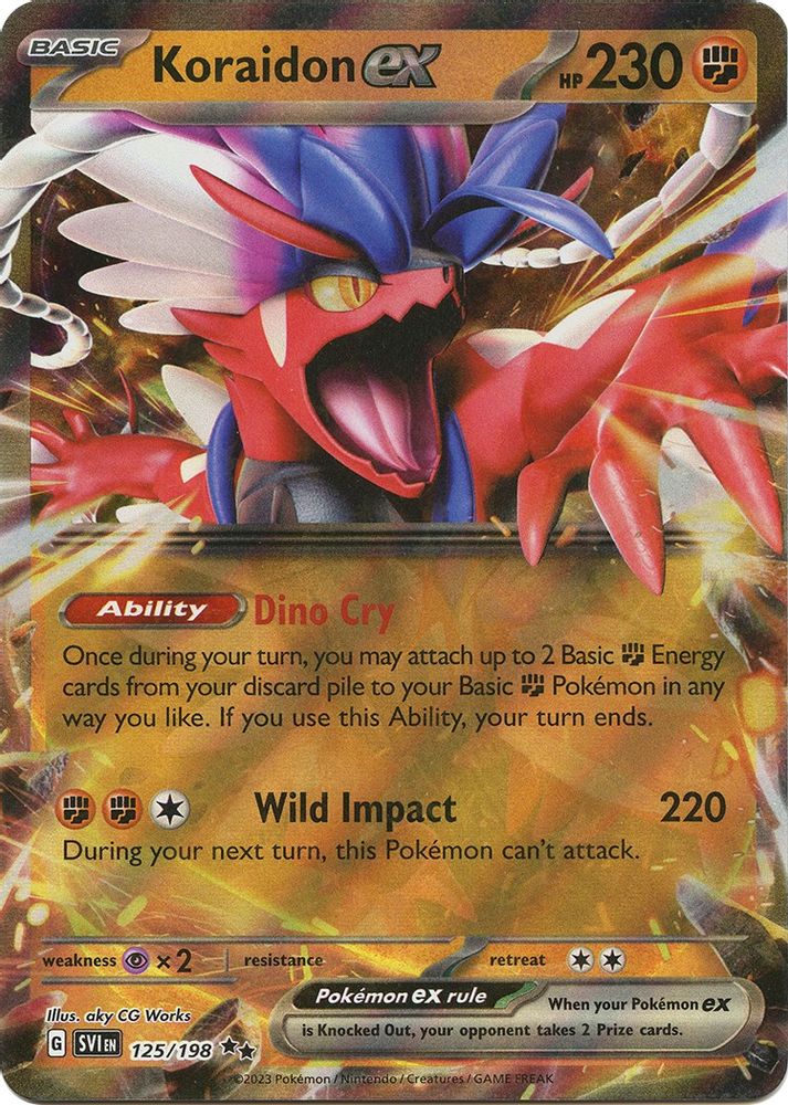 Koraidon ex - [  125/198 ] - Double Rare - Pokemon SV01 Scarlet & Violet Base Set