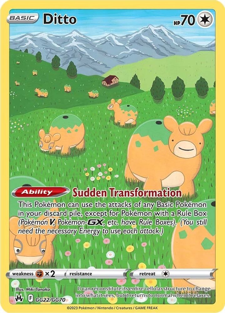 Ditto - [  GG22 ] - Ultra Rare - Pokemon Crown Zenith Galarian Gallery