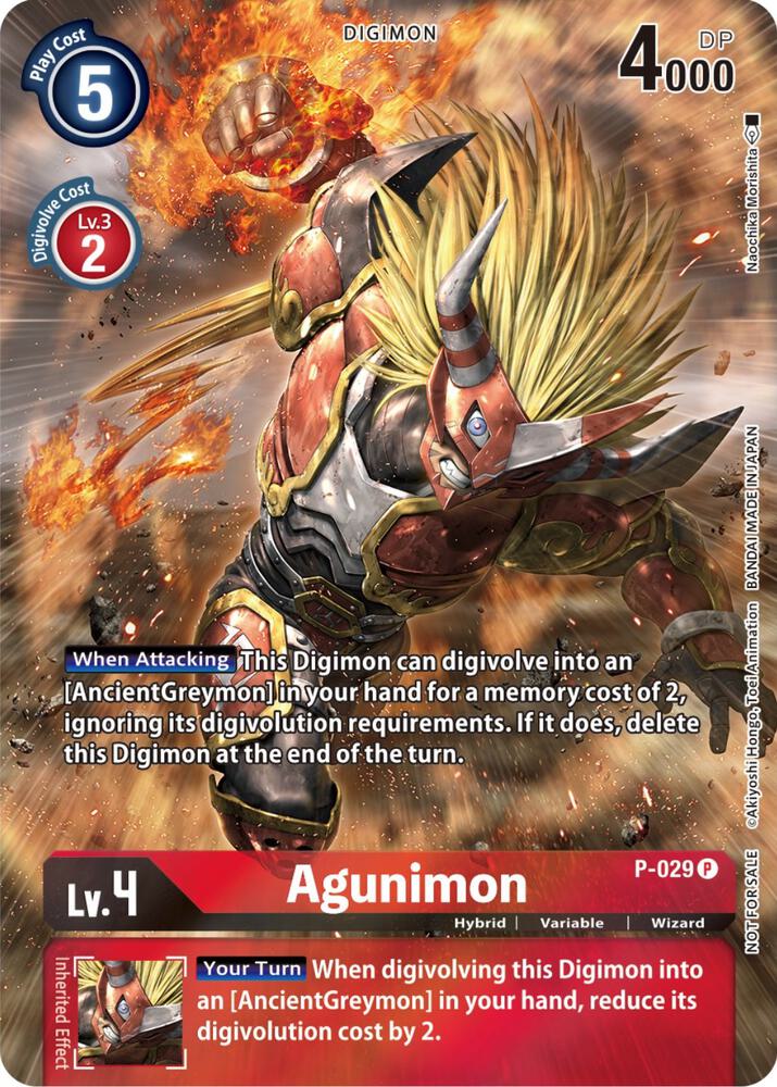 Agunimon - P-029 - 2nd Anniversary Frontier Promo