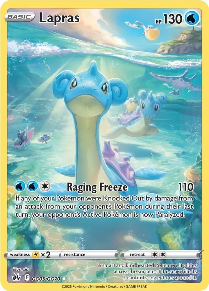 Lapras - [  GG05 ] - Ultra Rare - Pokemon Crown Zenith Galarian Gallery