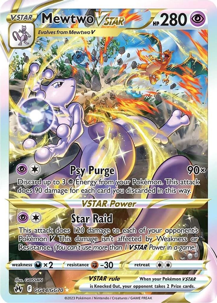 Mewtwo VSTAR - [  GG44/GG70 ] - Ultra Rare - Pokemon Crown Zenith Galarian Gallery