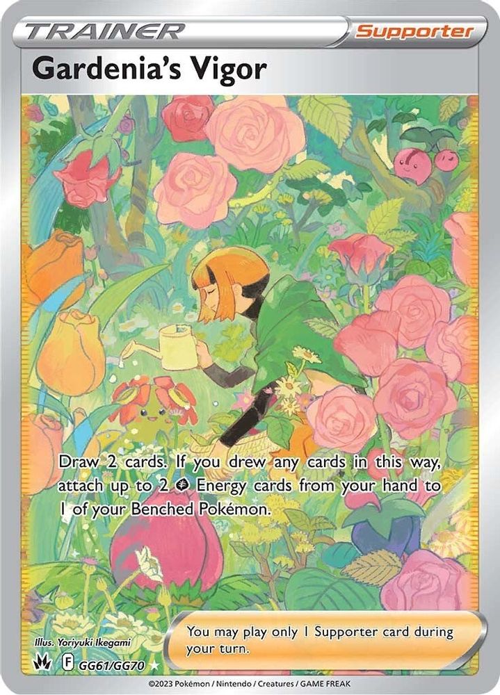 Gardenia's Vigor - [  GG61 ] - Ultra Rare - Pokemon Crown Zenith Galarian Gallery