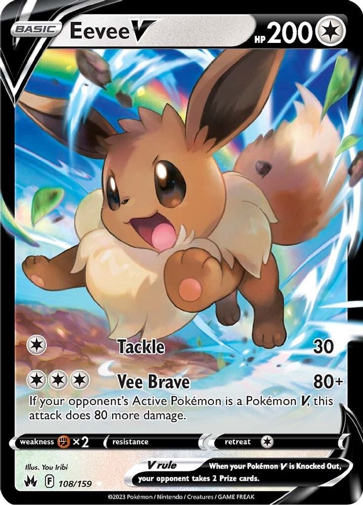 Eevee V - [  108 ] - Ultra Rare - Pokemon Crown Zenith