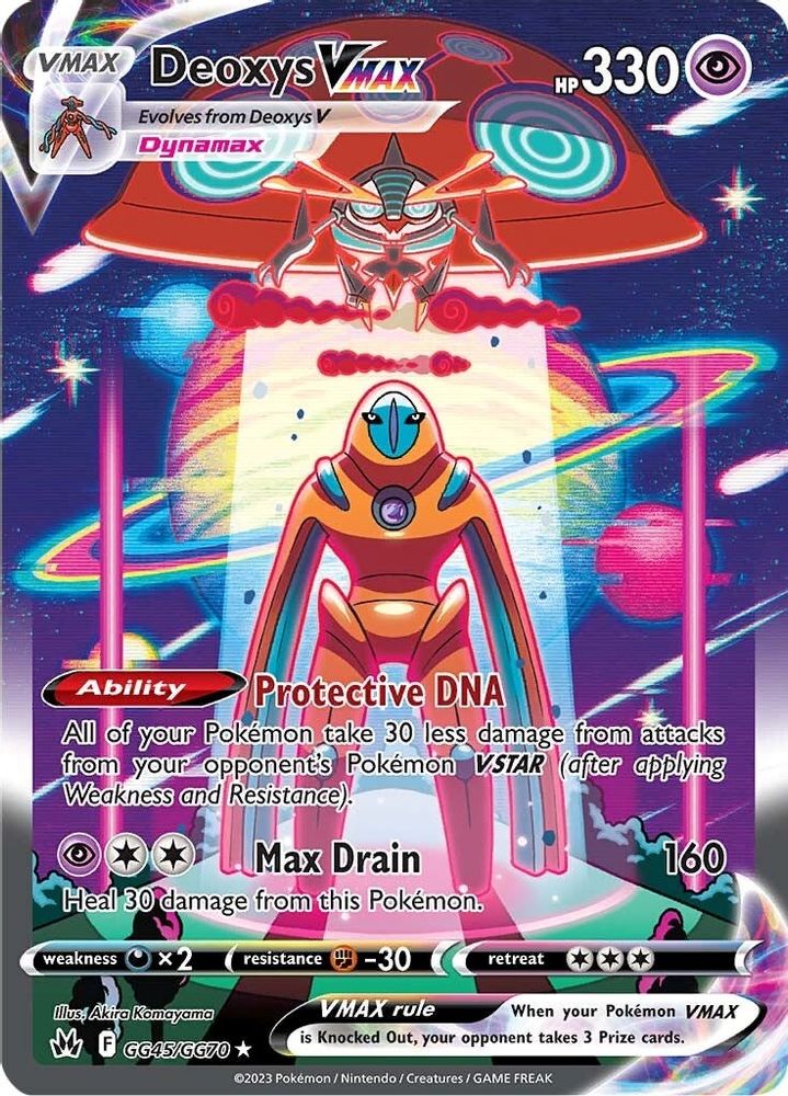 Deoxys VMAX - [  GG45 ] - Ultra Rare - Pokemon Crown Zenith Galarian Gallery