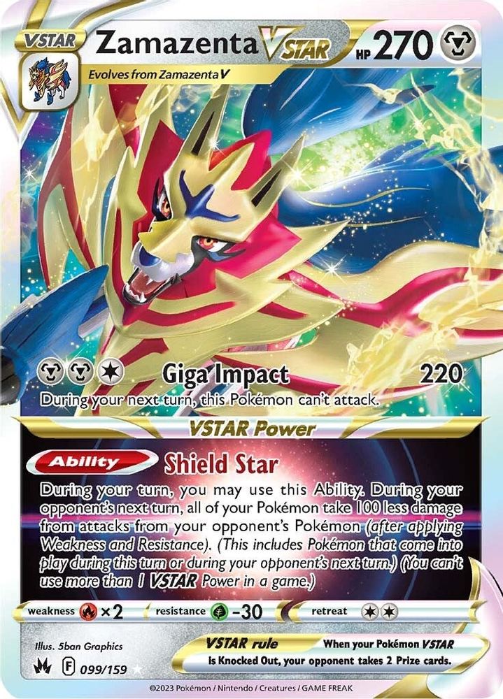 Zamazenta VSTAR - [  099 ] - Ultra Rare - Pokemon Crown Zenith