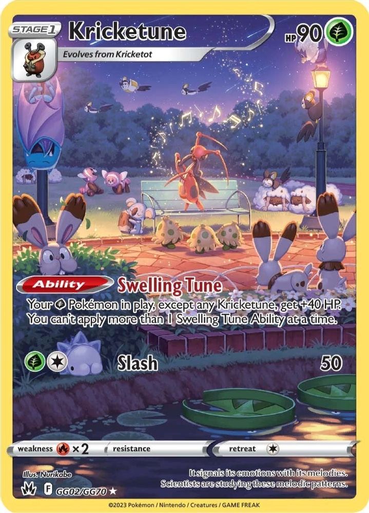 Kricketune - [  GG02 ] - Ultra Rare - Pokemon Crown Zenith Galarian Gallery
