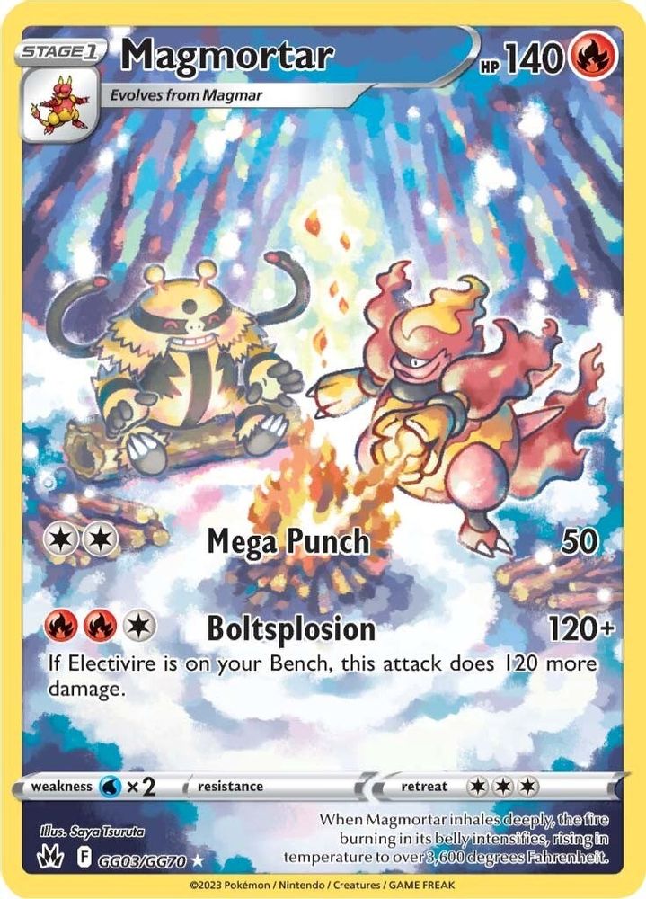 Magmortar - [  GG03 ] - Ultra Rare - Pokemon Crown Zenith Galarian Gallery