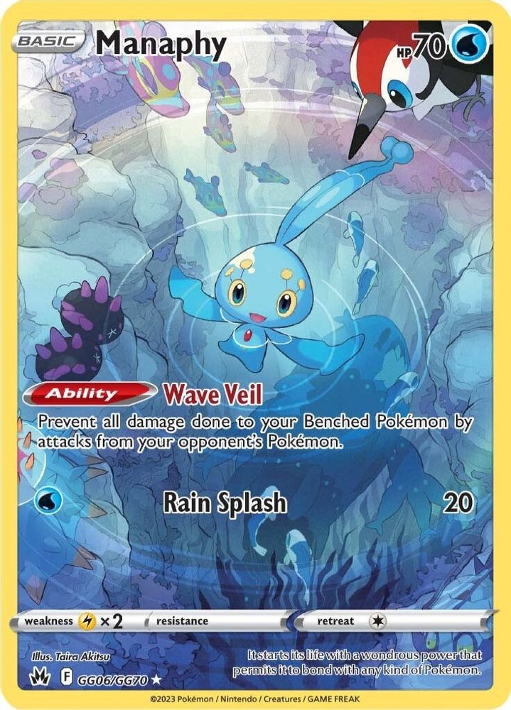 Manaphy - [  GG06 ] - Ultra Rare - Pokemon Crown Zenith Galarian Gallery