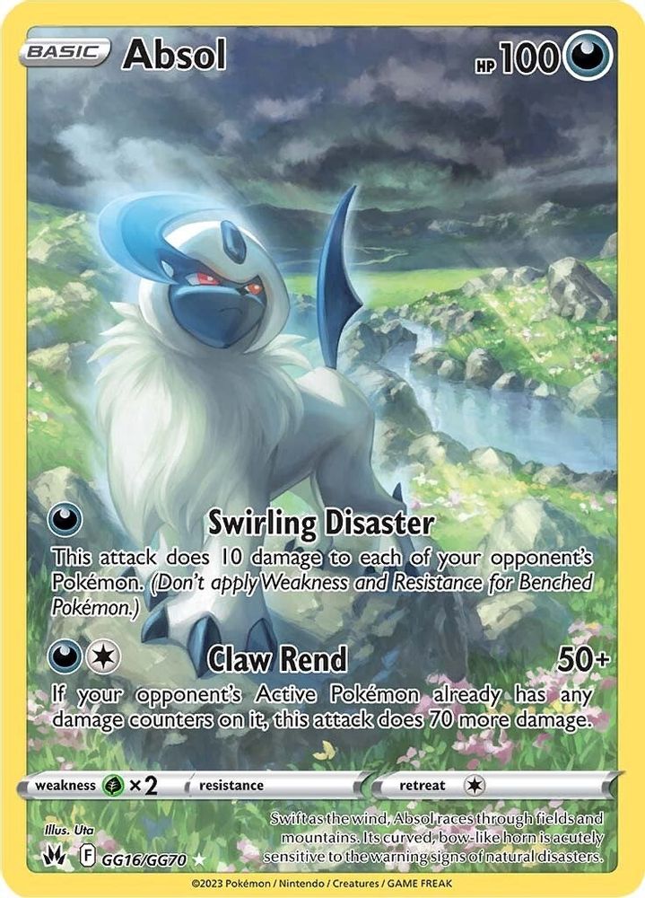 Absol - [  GG16 ] - Ultra Rare - Pokemon Crown Zenith Galarian Gallery