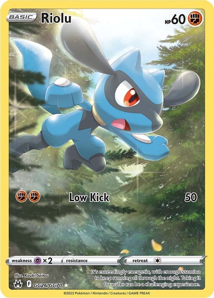 Riolu - [  GG26 ] - Ultra Rare - Pokemon Crown Zenith Galarian Gallery