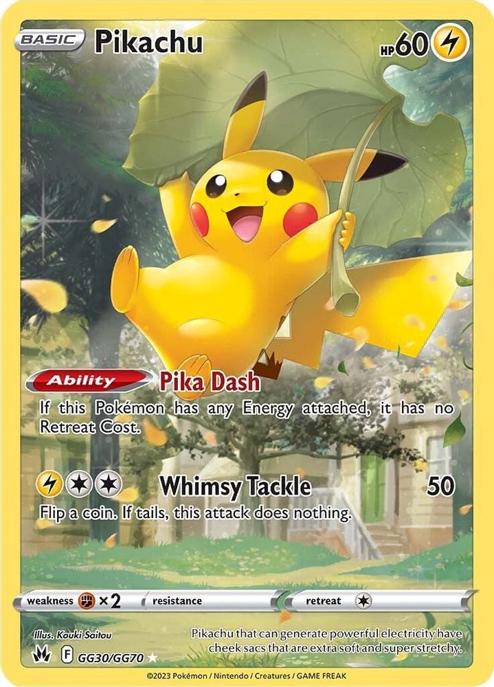 Pikachu - [  GG30 ] - Ultra Rare - Pokemon Crown Zenith Galarian Gallery
