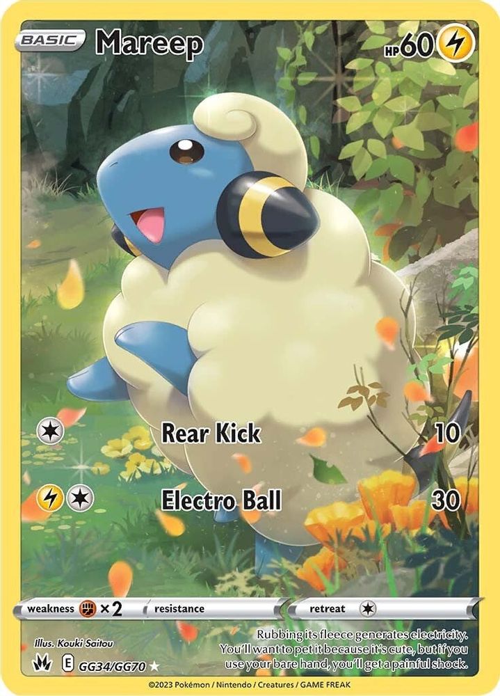 Mareep - [  GG34 ] - Ultra Rare - Pokemon Crown Zenith Galarian Gallery