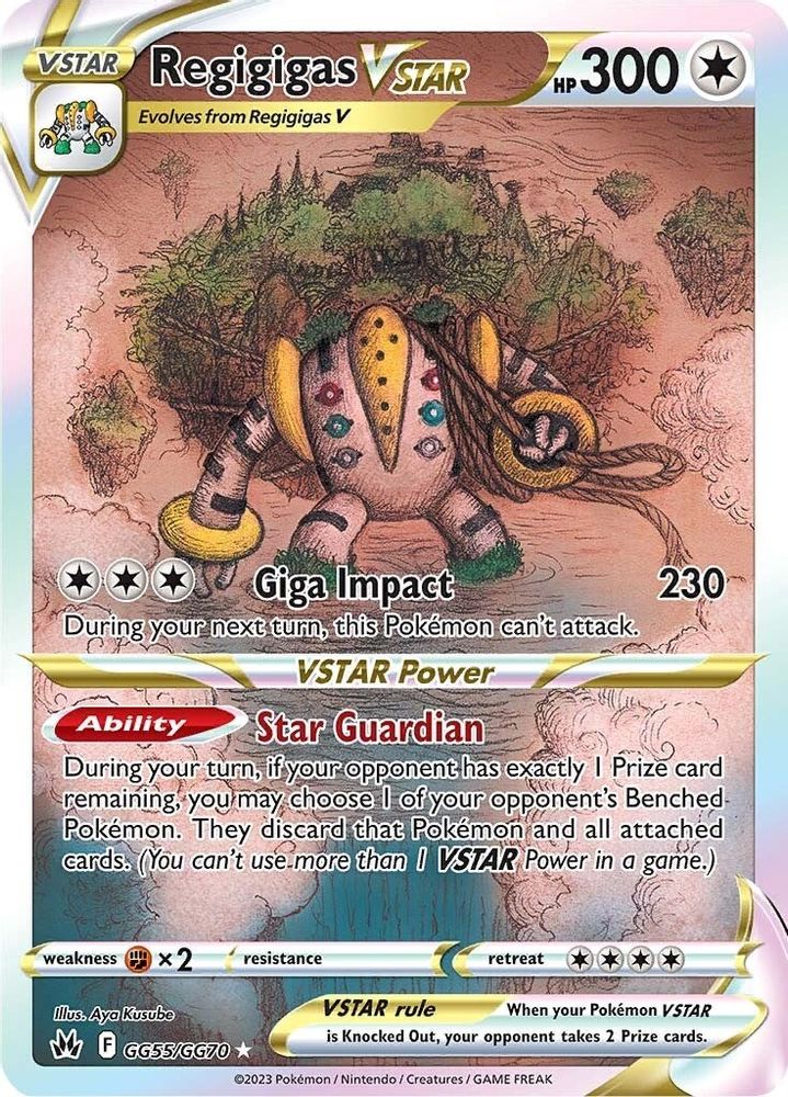 Regigigas VSTAR - [  GG55 ] - Ultra Rare - Pokemon Crown Zenith Galarian Gallery