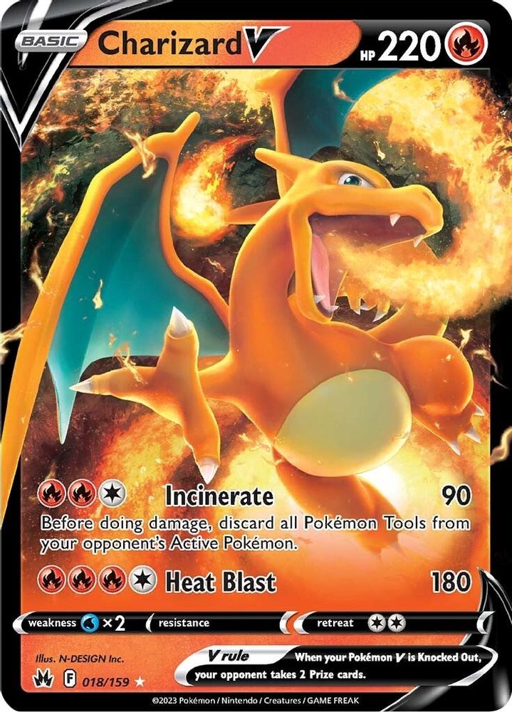 Charizard V - [  018 ] - Ultra Rare - Pokemon Crown Zenith