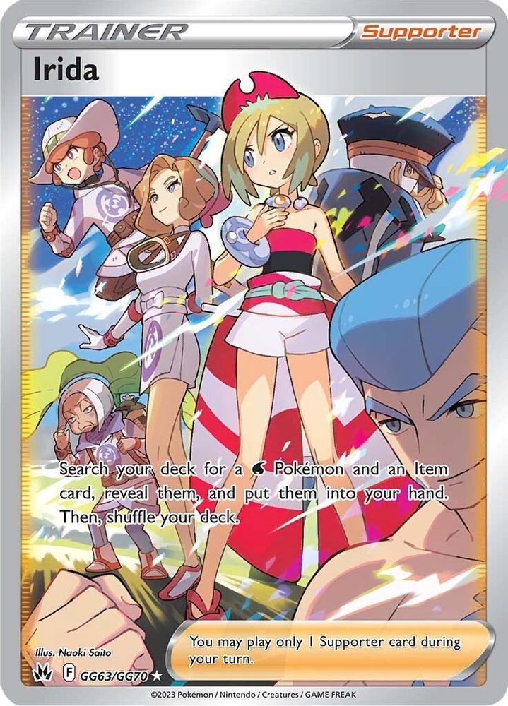 Irida - [  GG63 ] - Ultra Rare - Pokemon Crown Zenith Galarian Gallery