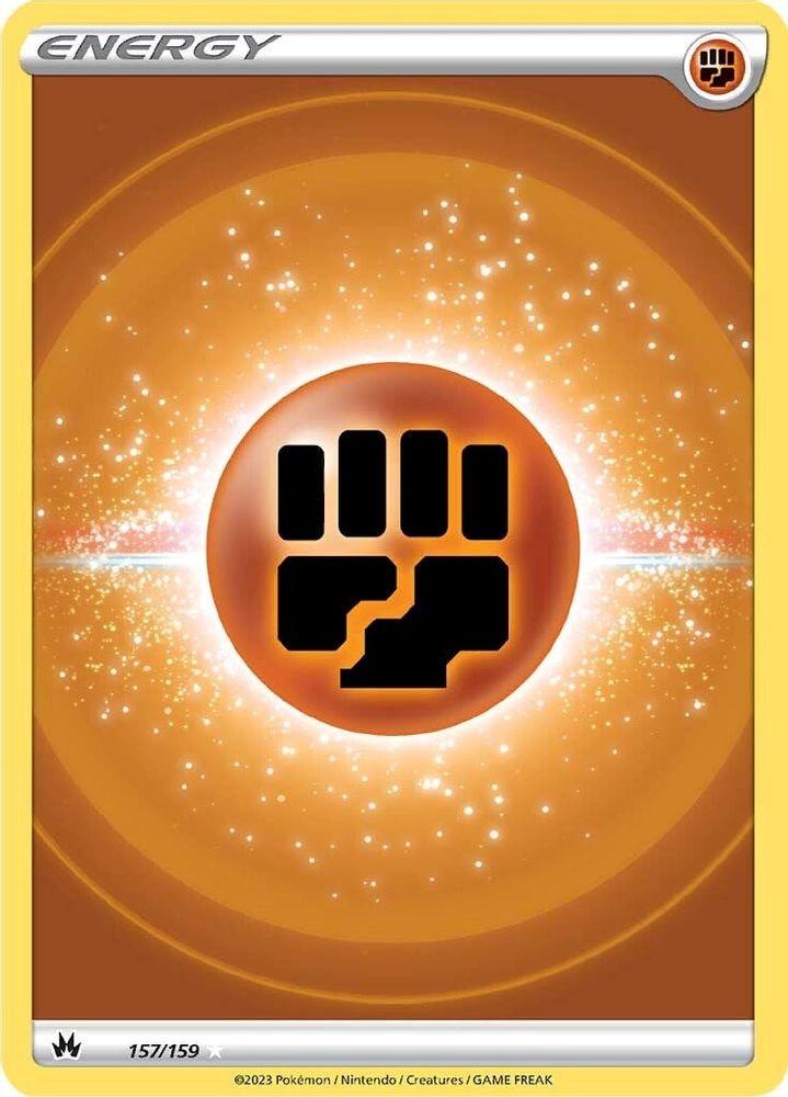 Fighting Energy (Texture Full Art) - [  157/159 ] - Ultra Rare - Pokemon Crown Zenith