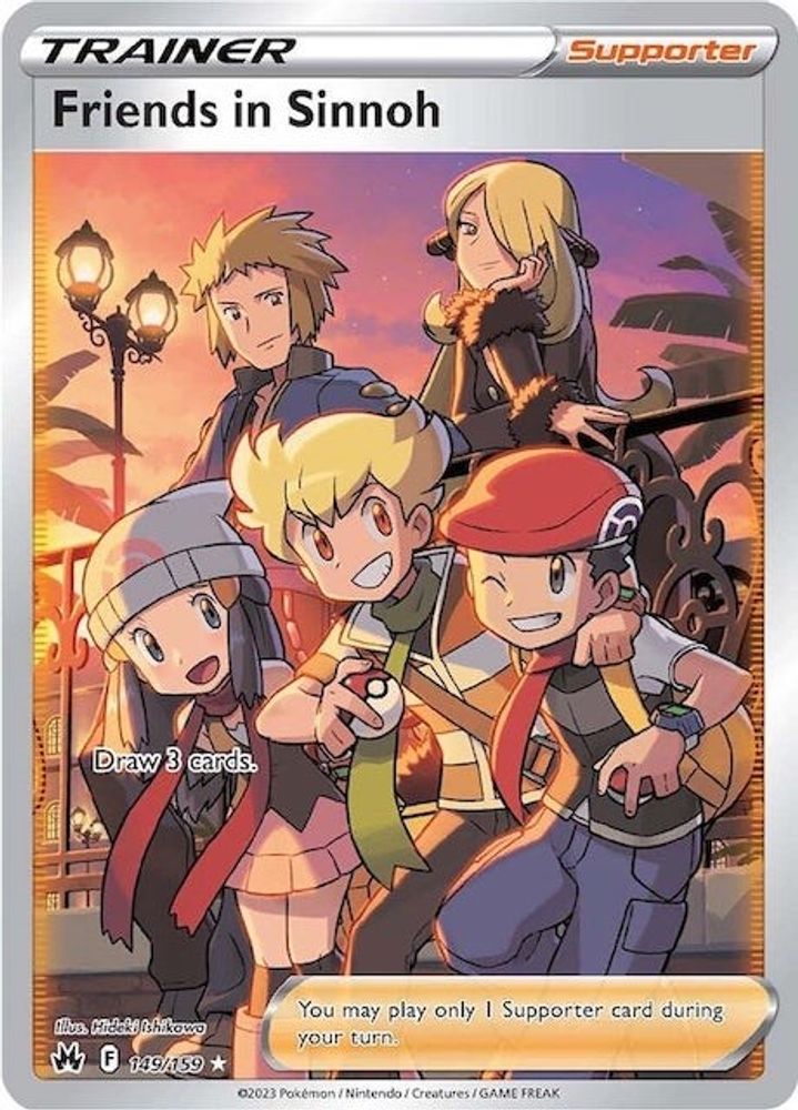 Friends in Sinnoh (Full Art) - [  149 ] - Ultra Rare - Pokemon Crown Zenith
