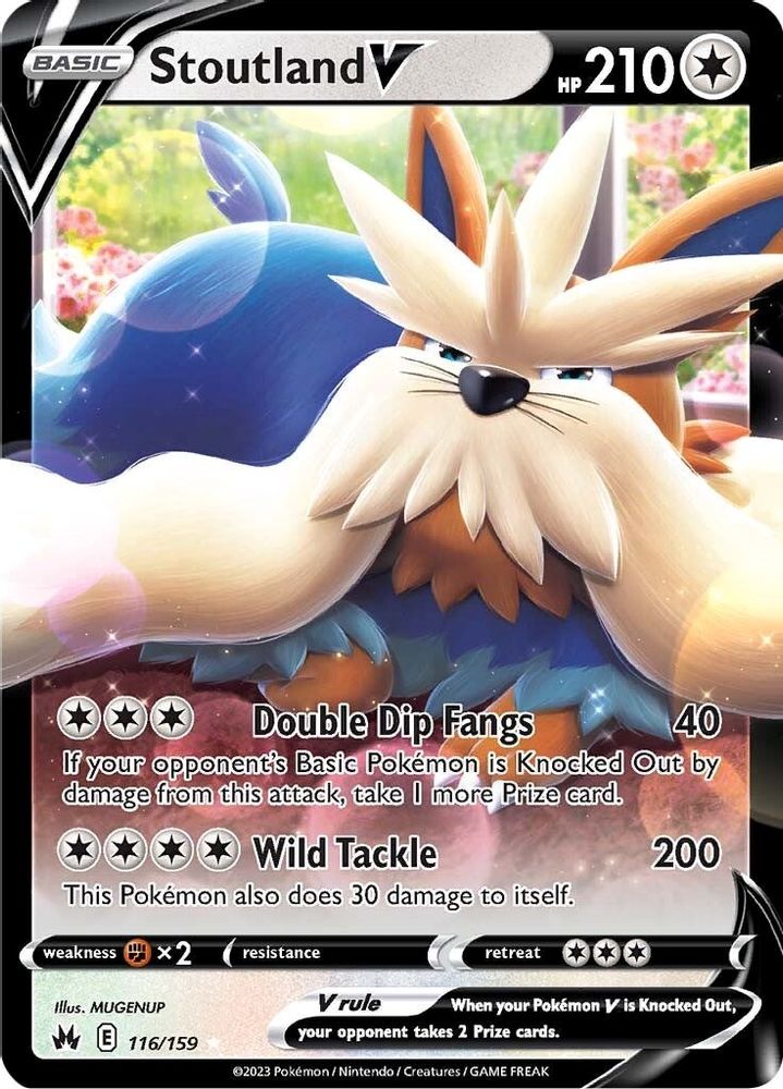 Stoutland V - [  116 ] - Ultra Rare - Pokemon Crown Zenith