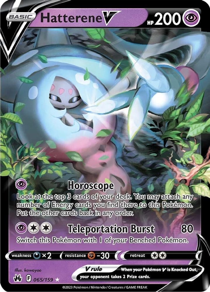 Hatterene V - [  065 ] - Ultra Rare - Pokemon Crown Zenith