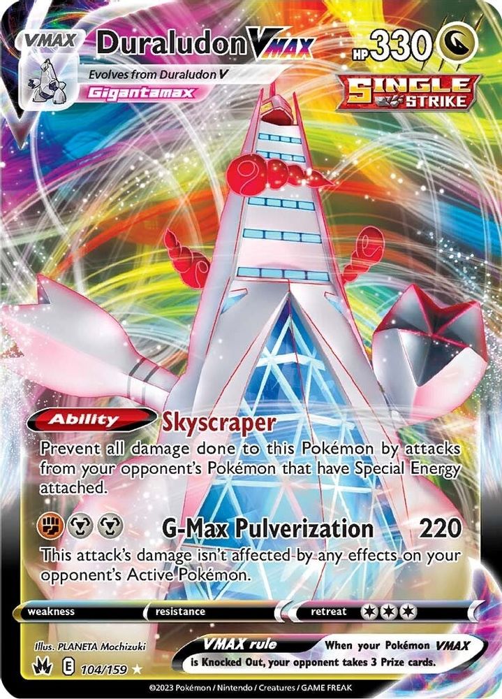 Duraludon VMAX - [  104 ] - Ultra Rare - Pokemon Crown Zenith