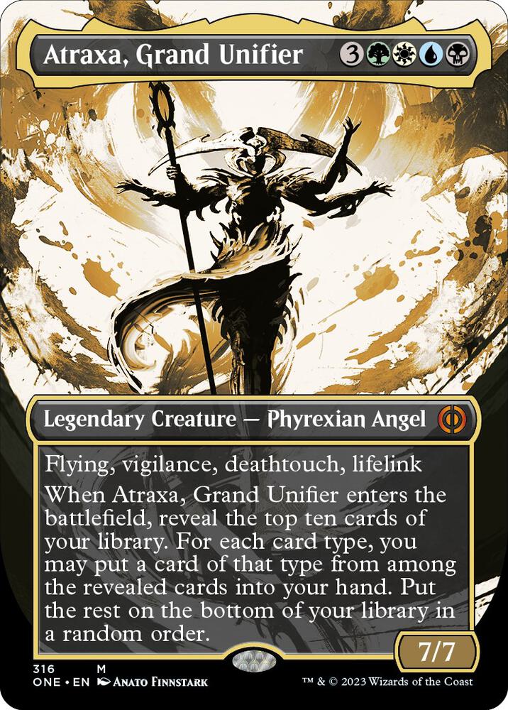 SHOWCASE Atraxa, Grand Unifier - #316 - Mythic Phyrexia: All Will Be One