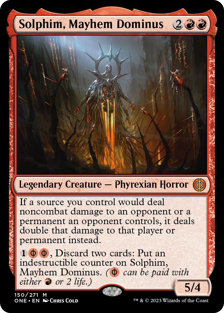 Solphim, Mayhem Dominus - #150/271 - Mythic Phyrexia: All Will Be One