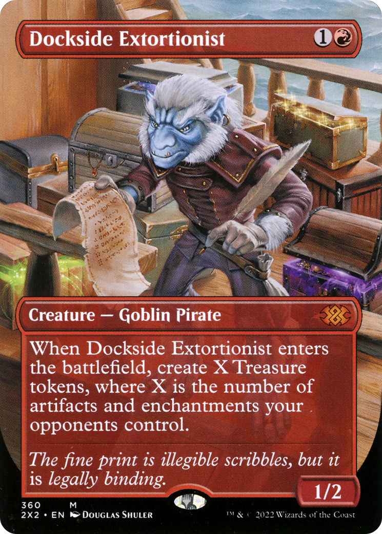 [ BL ] Dockside Extortionist (Borderless) #360 - MYTHIC 2X2 - Double Masters 2022