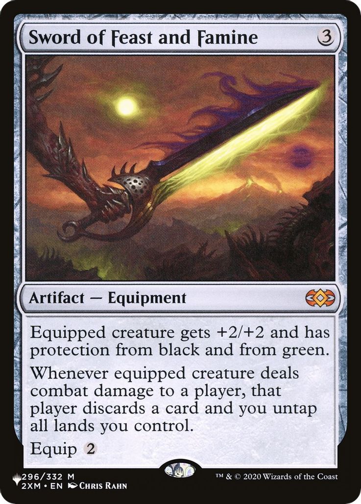 Sword Of Feast And Famine - 296/332 - Mythic The List Reprint