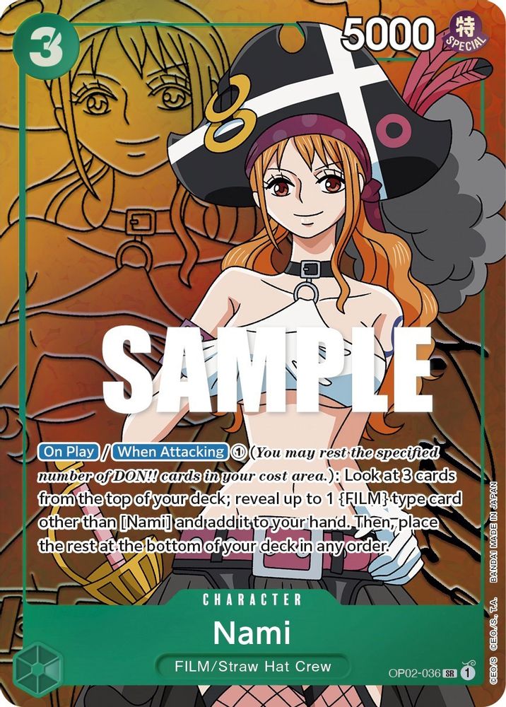 [ALTERNATE ART] Nami (Alternate Art)  (OP02-036) SR★ - One Piece Paramount War