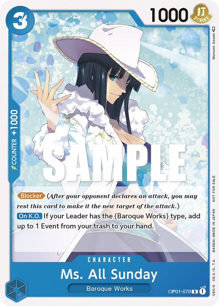 Ms. All Sunday - OP01-079 - One Piece Promotion Pack 2023