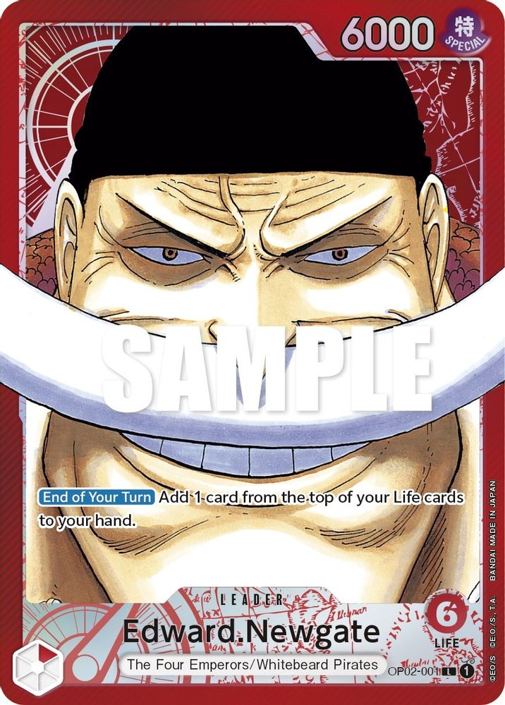 [ALTERNATE ART] Edward.Newgate (001) (Alternate Art)  (OP02-001) L★ - One Piece Paramount War