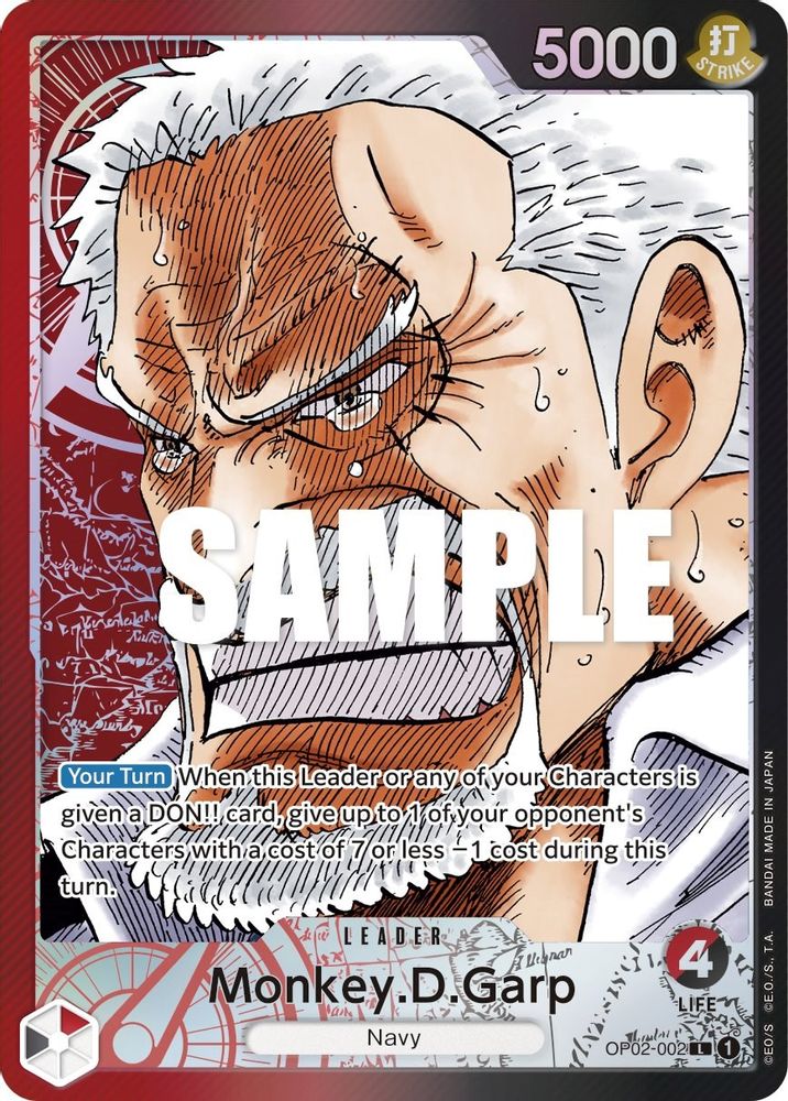 [ALTERNATE ART] Monkey.D.Garp (002) (Alternate Art)  (OP02-002) L★ - One Piece Paramount War