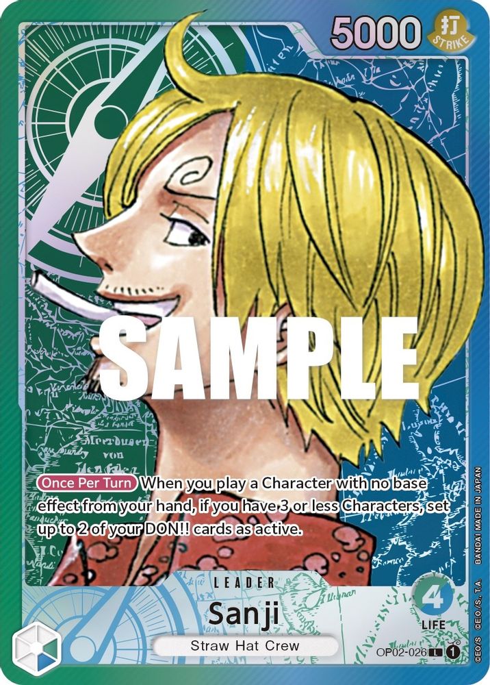 [ALTERNATE ART] Sanji (Alternate Art)  (OP02-026) L★ - One Piece Paramount War