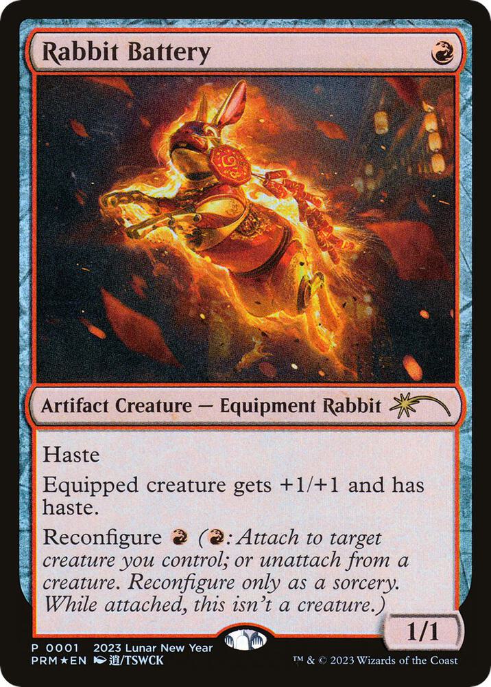 FOIL Rabbit Battery - #0001 - 2023 Year of the Rabbit Promo