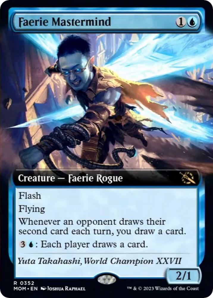 EXTENDED ART Faerie Mastermind - #352 - Rare March of the Machine