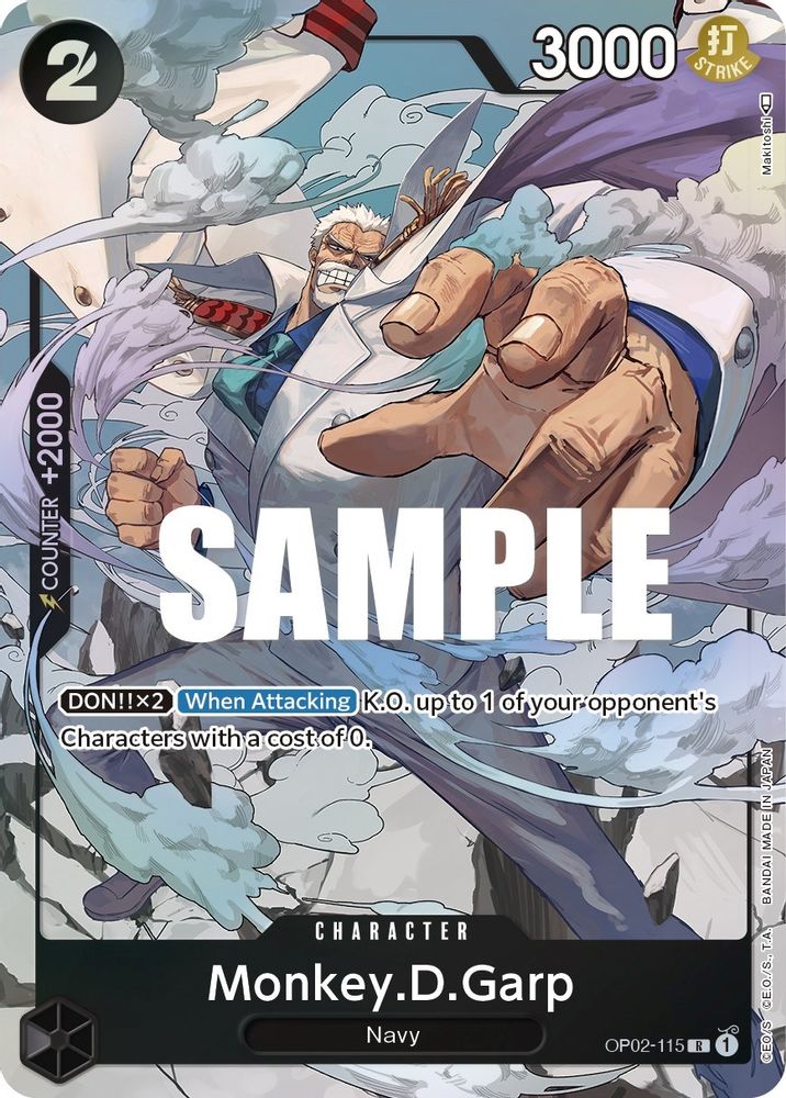 [ALTERNATE ART] Monkey.D.Garp (115) (Alternate Art)  (OP02-115) R★ - One Piece Paramount War