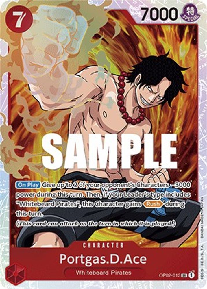 Portgas.D.Ace  (OP02-013) Super Rare - One Piece Paramount War