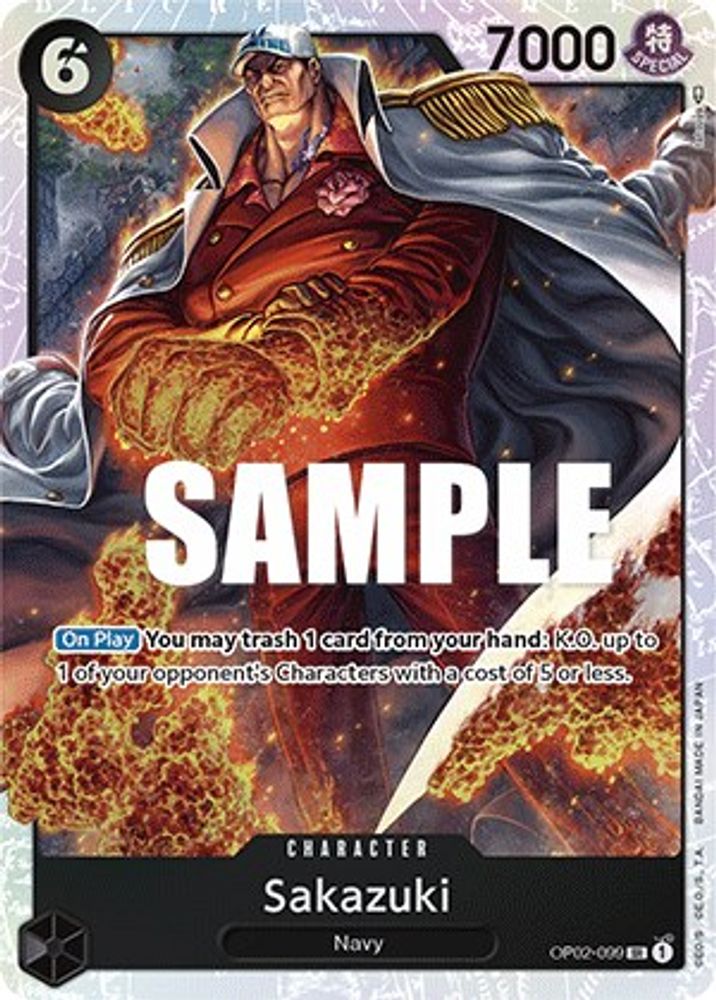 Sakazuki  (OP02-099) Super Rare - One Piece Paramount War