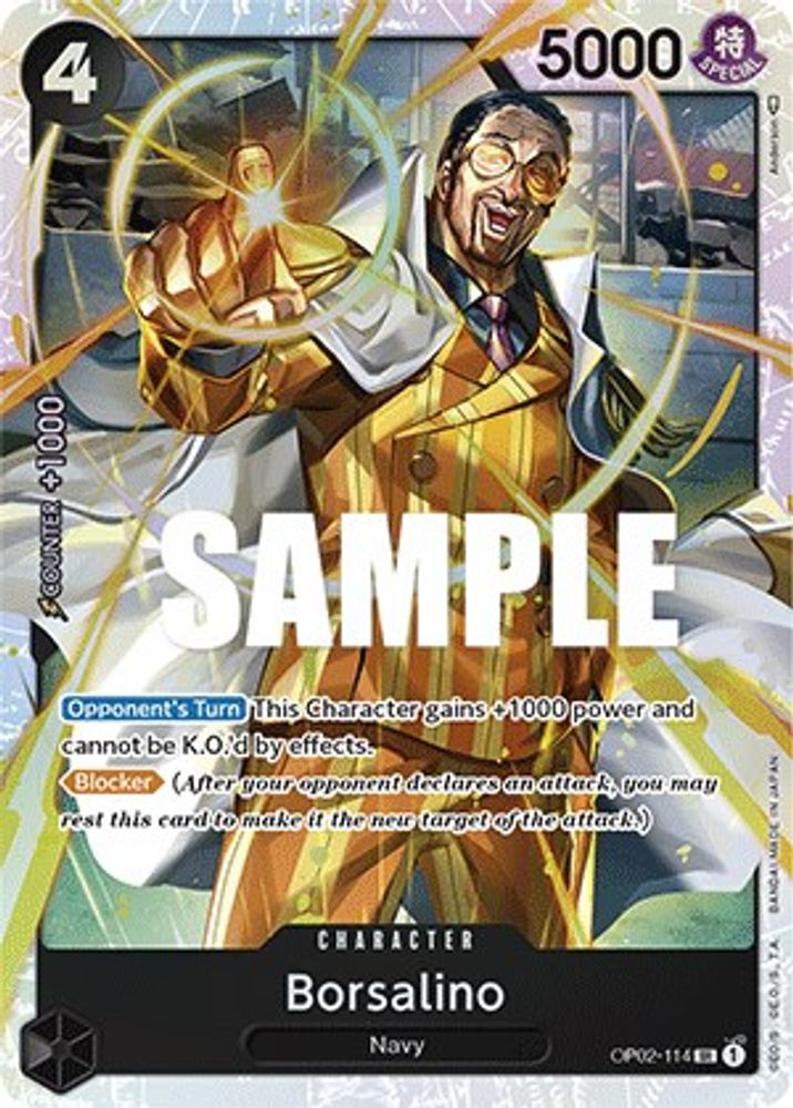 Borsalino  (OP02-114) Super Rare - One Piece Paramount War