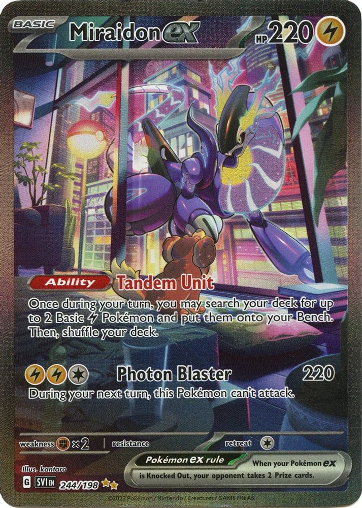 Miraidon ex - [  244/198 ] - Special Illustration Rare - Pokemon SV01 Scarlet & Violet Base Set