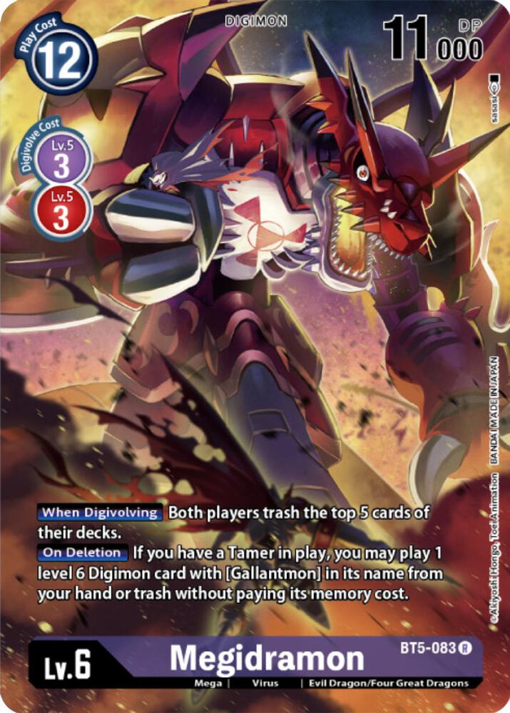Megidramon - BT5-083 - Digimon Card Game Deck Box Set Promo