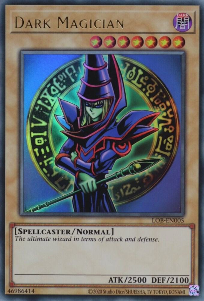 Dark Magician - LOB-EN005 - Ultra Rare 25th Anniversay Edition (2020 Copyright)