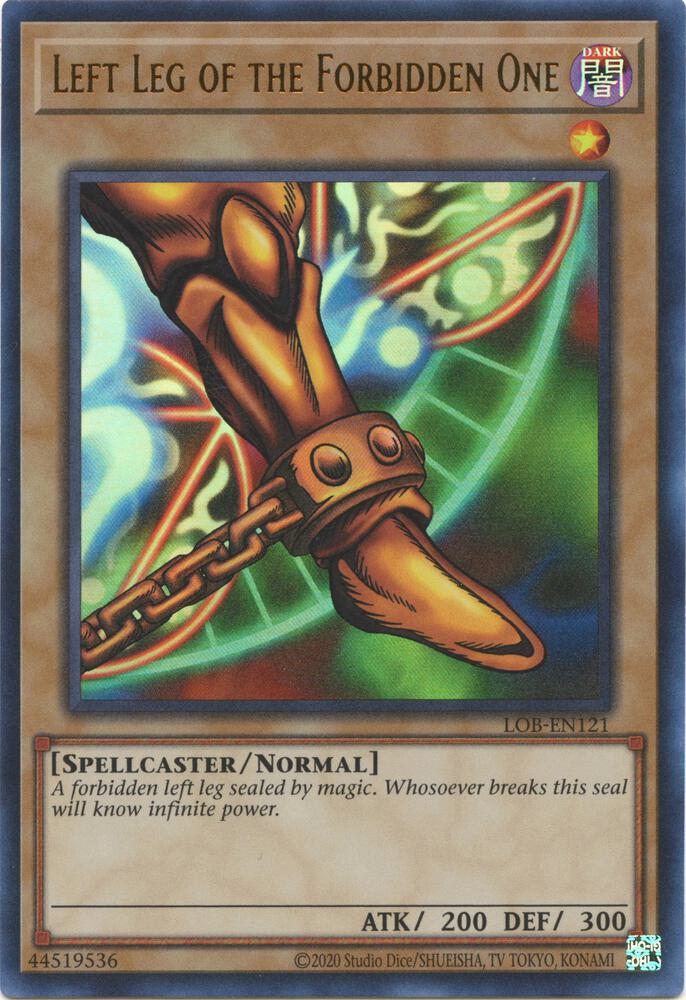 Left Leg of the Forbidden One - LOB-EN110 - Ultra Rare 25th Anniversary Edition (2020 Copyright)