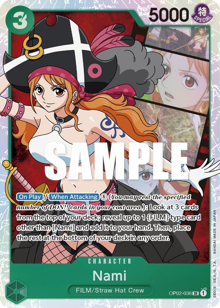 Nami  (OP02-036) Super Rare - One Piece Paramount War