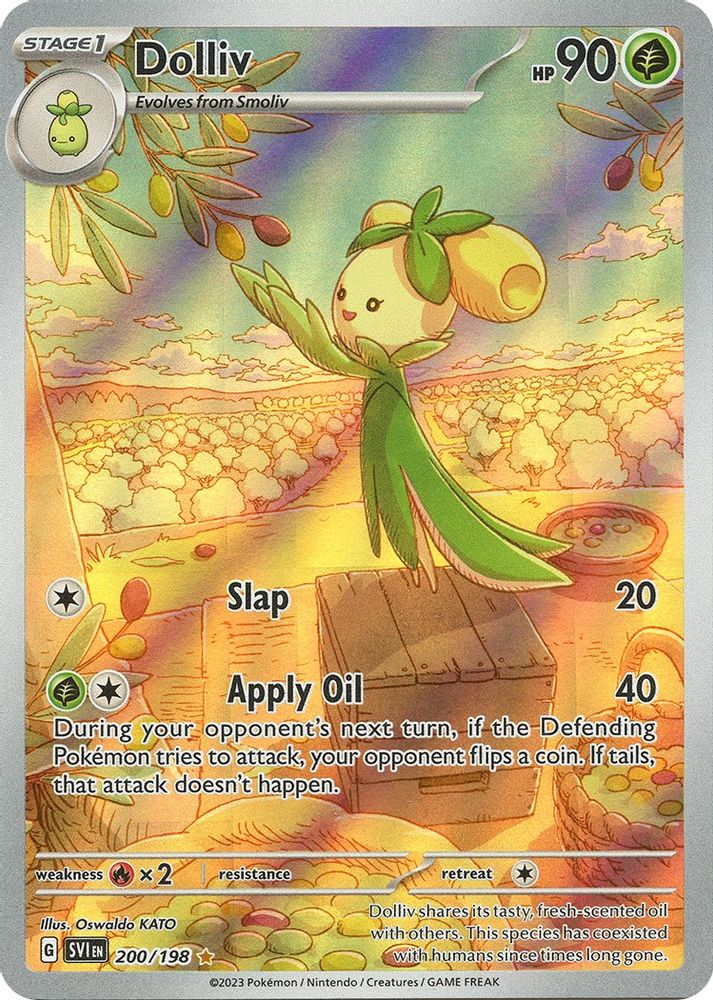 Dolliv - [  200/198 ] - Illustration Rare - Pokemon SV01 Scarlet & Violet Base Set