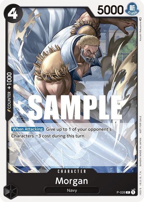 Morgan - P-026 - Pirates Party Vol. 2 One Piece Promo