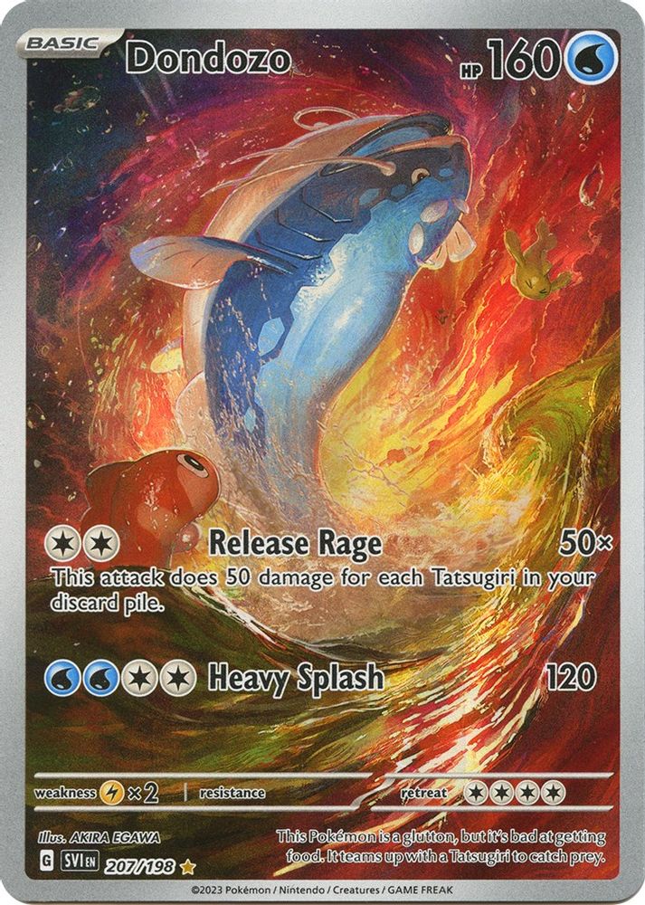 Dondozo - [  207/198 ] - Illustration Rare - Pokemon SV01 Scarlet & Violet Base Set