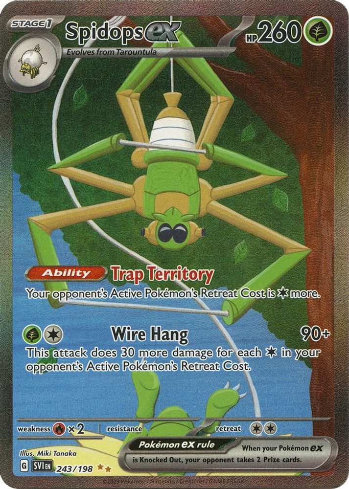 Spidops ex - [  243/198 ] - Special Illustration Rare - Pokemon SV01 Scarlet & Violet Base Set