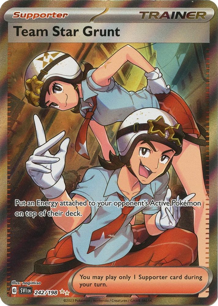 Team Star Grunt - [  242/198 ] - Ultra Rare - Pokemon SV01 Scarlet & Violet Base Set